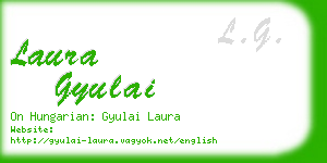 laura gyulai business card